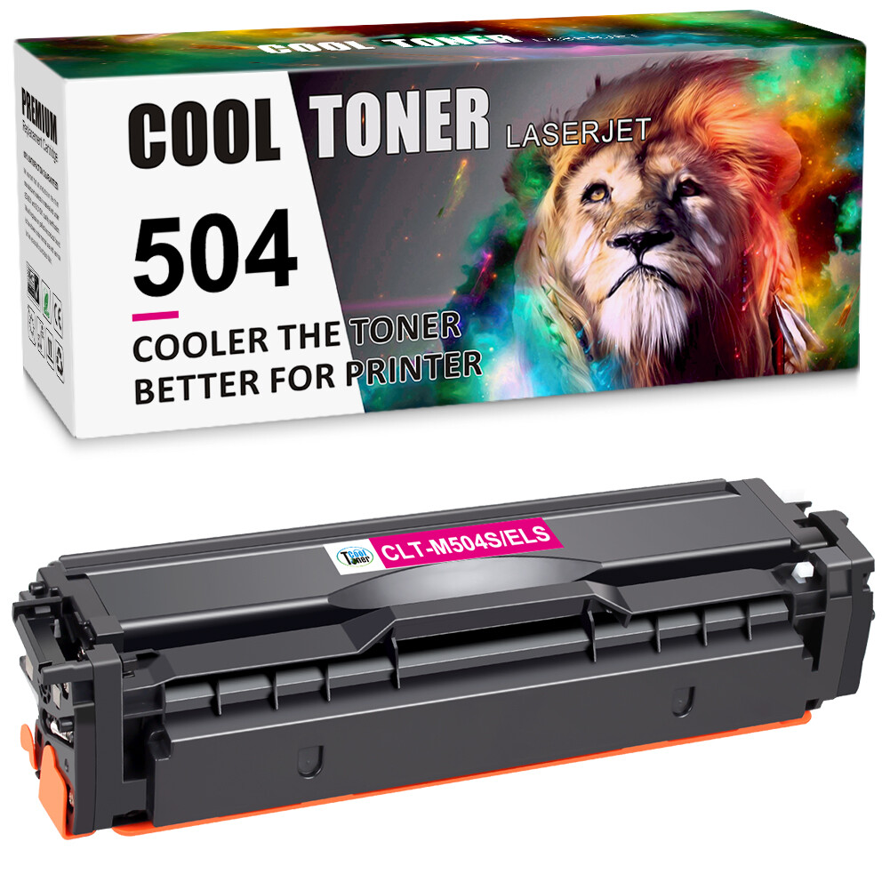 1PK CLT-M504S Magenta Toner 504S  For Samsung SL-C1810w CLX-4195 CLP-415N