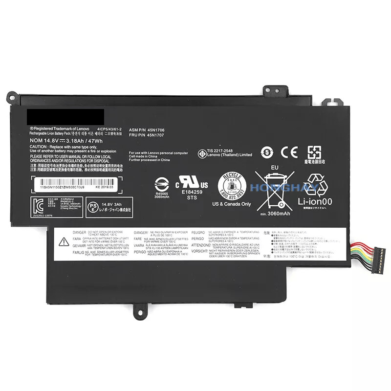 45N1706 Original Battery For Lenovo ThinkPad Yoga S1 120 S240 45N1705 45N1707 