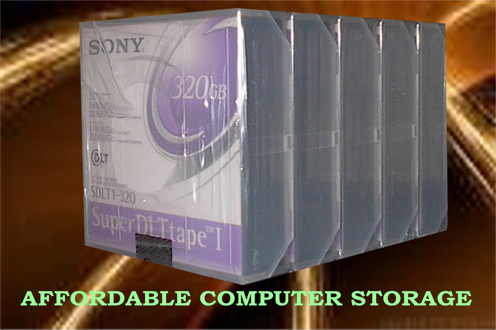 5-PACK SONY NEW DATA SDLT Cartridge Super DLTtape I 160/320Gb Lot of 5 SDLT1-320