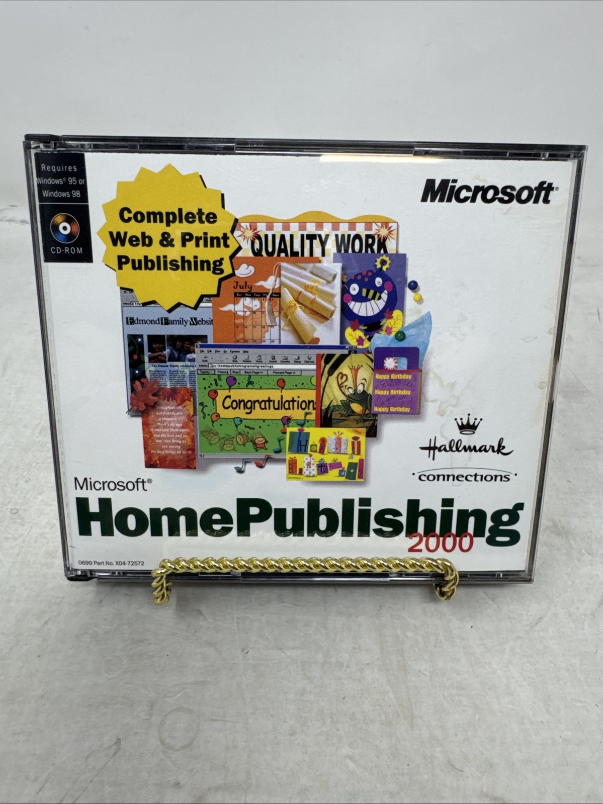 Microsoft Home Publishing 2000 - 3 Disc Set - Genuine CD-ROM  discs very Clean