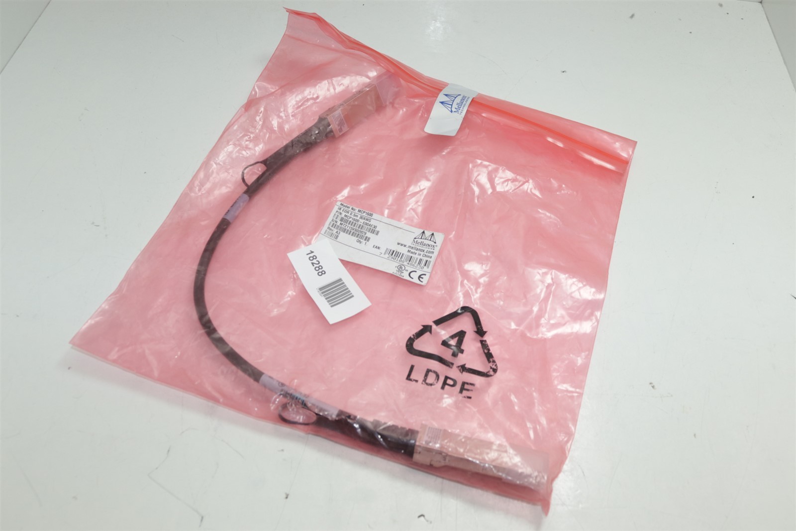 Mellanox Nvidia MCP1600 0.5M 30AWG MCP1600-E00AE30 Cable EDR 