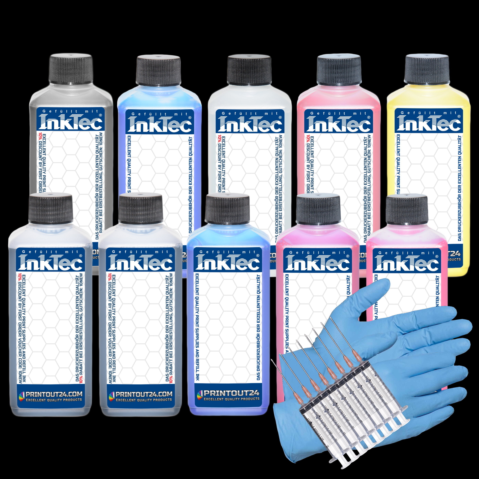 1L InkTec® Ink Refill Set For Canon Pro 9500 PGI9 Ink Cartridge