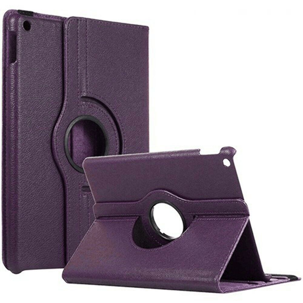 Leather Flip 360° Rotating Portfolio Stand Case PURPLE for iPad 5/iPad 6 9.7"