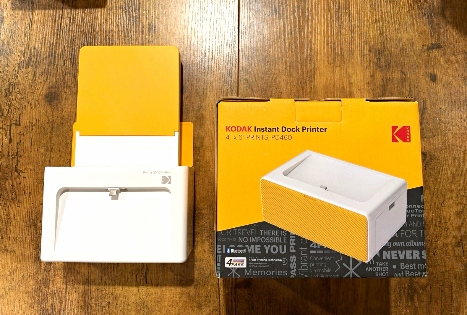 Kodak PD460 Instant Dock 4x6 Bluetooth Dye Sublimation Photo Printer Portable