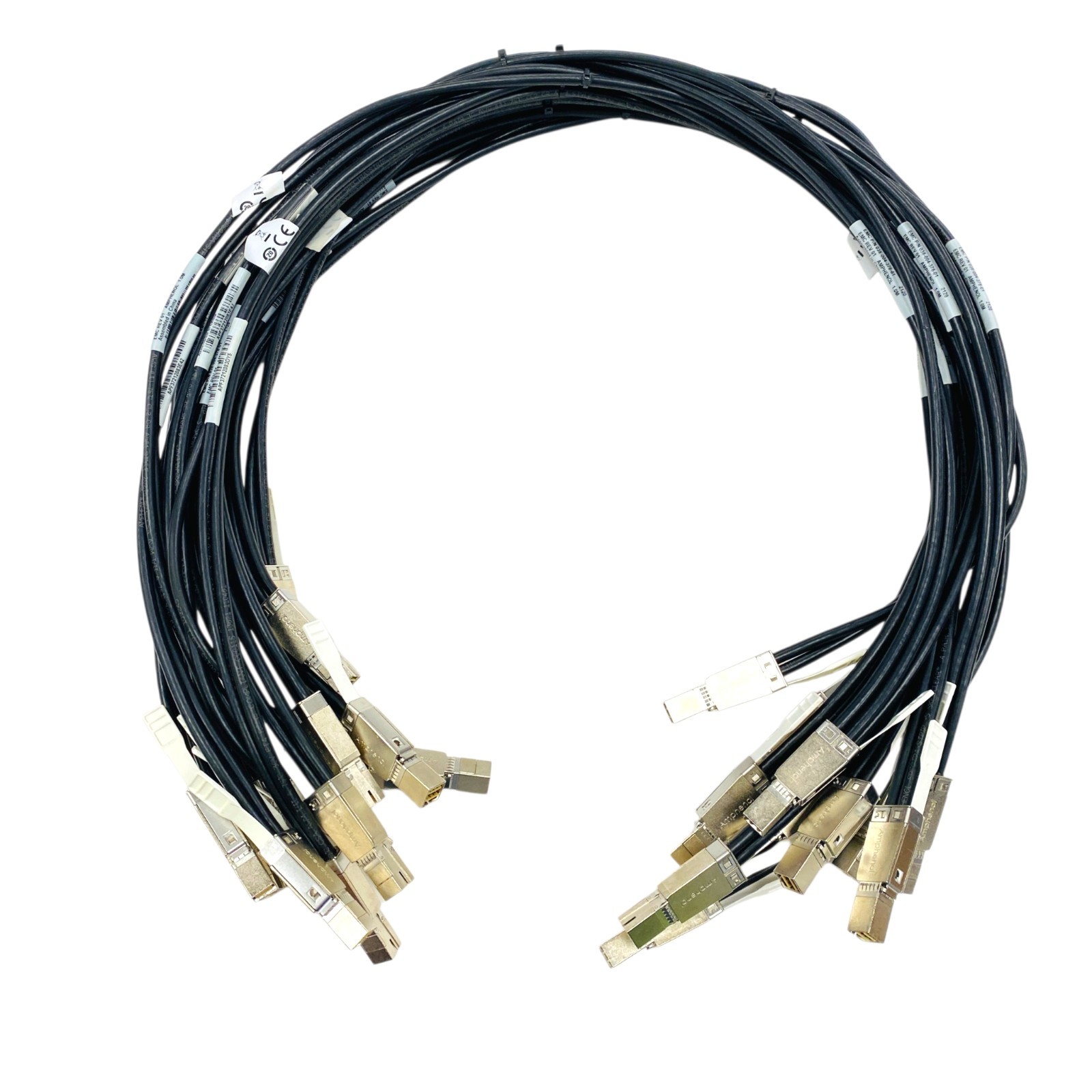 EMC Amphenol 038-004-378-01 Mini-SAS SFF-8088 to SFP+ Storage Cable 1M 30AWG