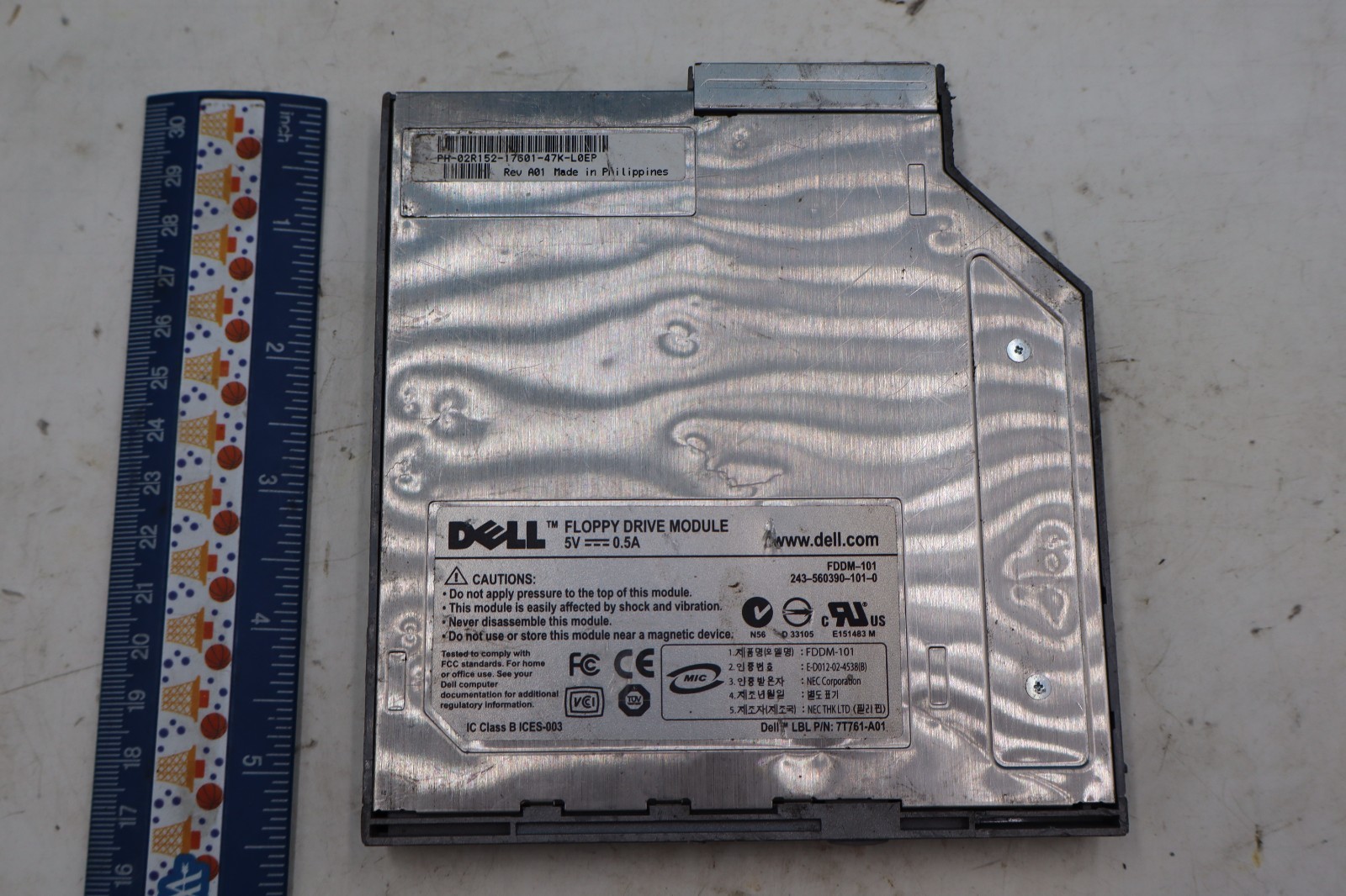 Dell FDDM-101 Floppy Drive Module 3.5″ 7T761-A01 0C8830 For Latitude D-Series
