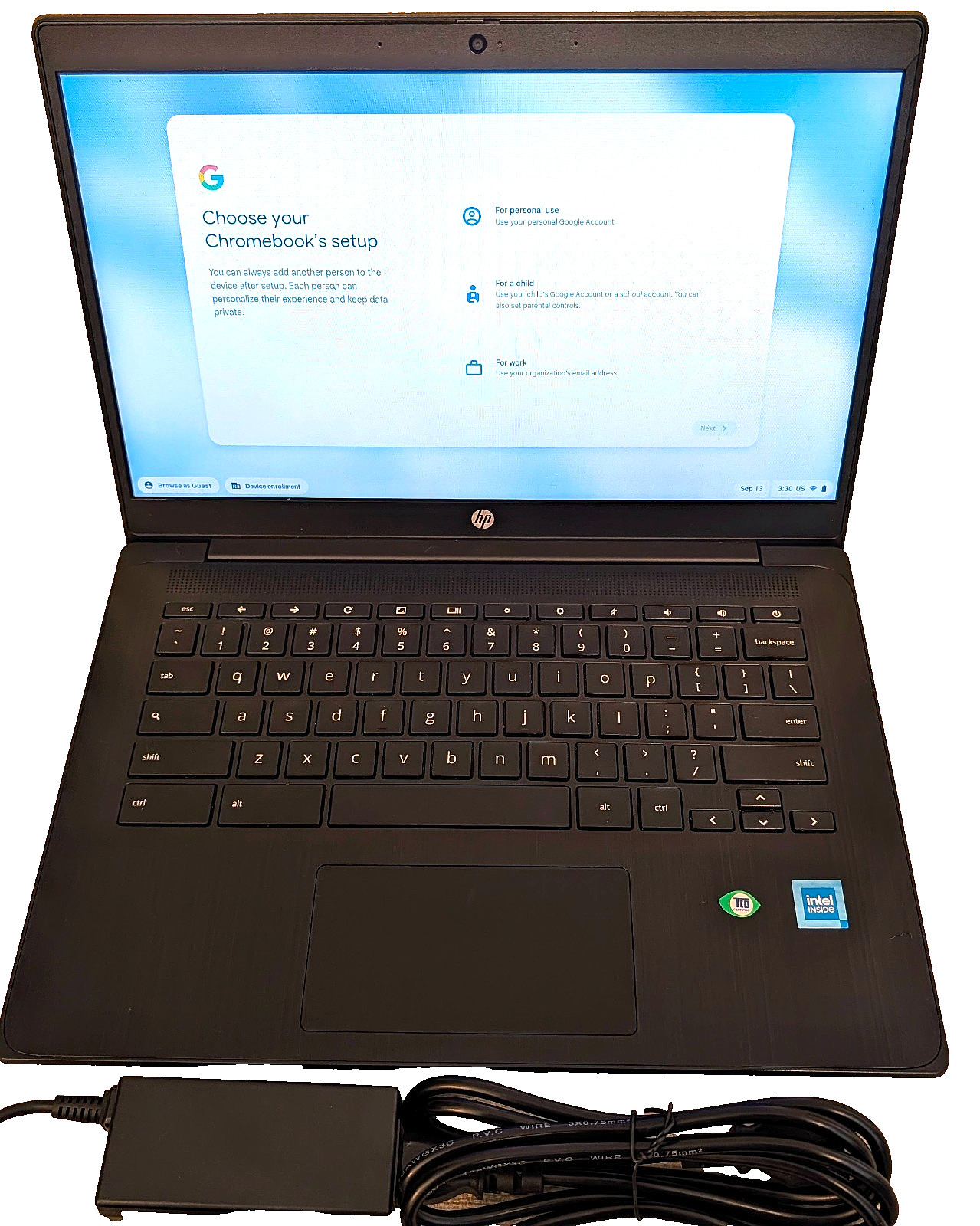HP Chromebook 14 G7 14" HD Celeron N4500 8GB RAM 32GB Chrome OS (3V2T8UT)