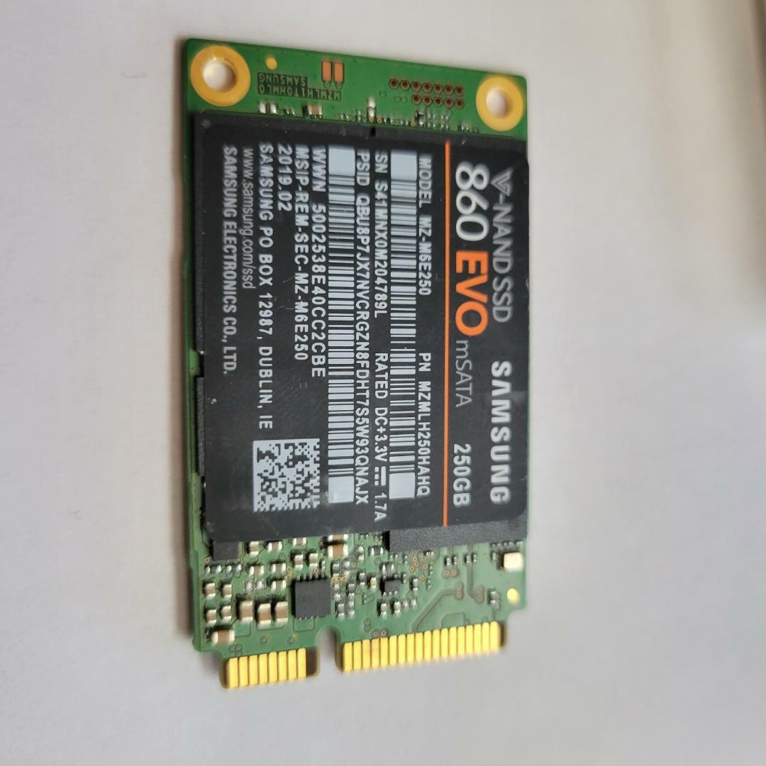 SAMSUNG SSD 860 EVO mSATA 250gb 250 gb SATA III MZ-M6E250BW solid state drive