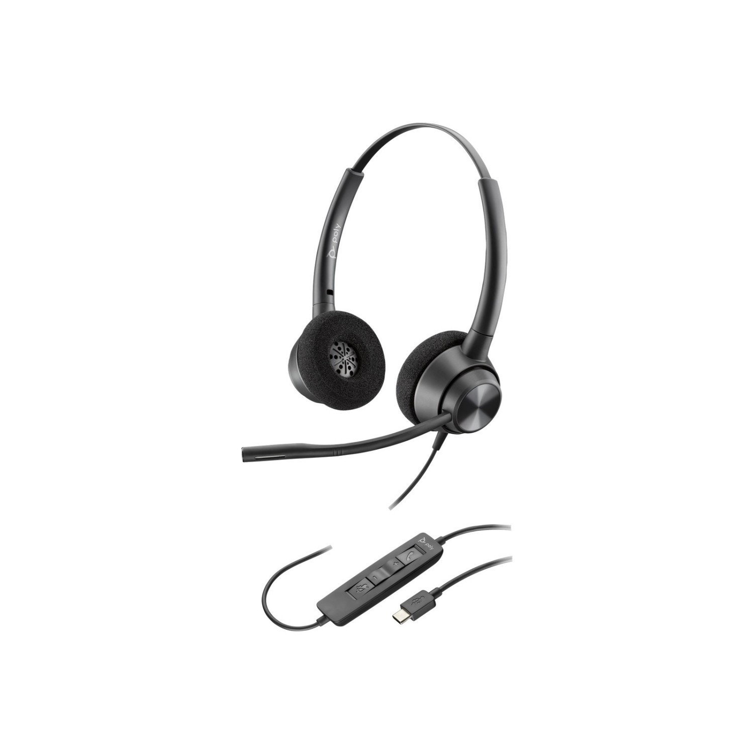 HP 767G0AA POLY ENCOREPRO 320 STEREO USB-A HEADSET TAA