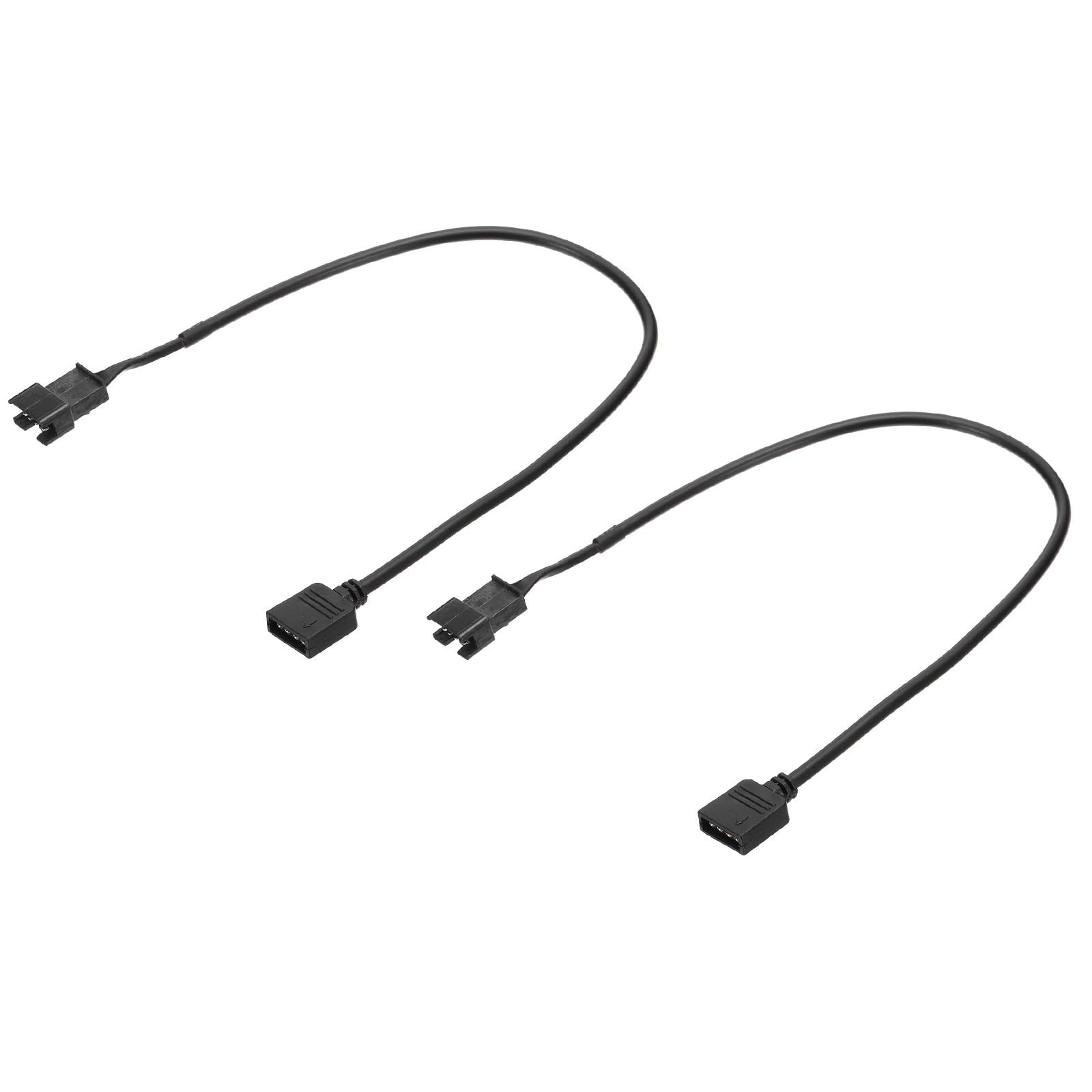 12V 4 Pin to SM4P Splitter Cable, 2 Pcs PWM Fans RGB Power Cord ARGB Extensio...