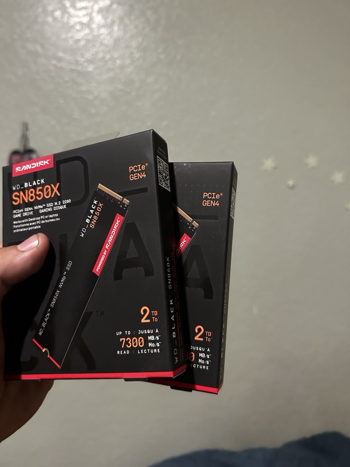 BRAND NEW SanDisk 2TB WD_BLACK SN850X PCIe Gen4 NVMe M.2 2280 SSD 7300MB/s