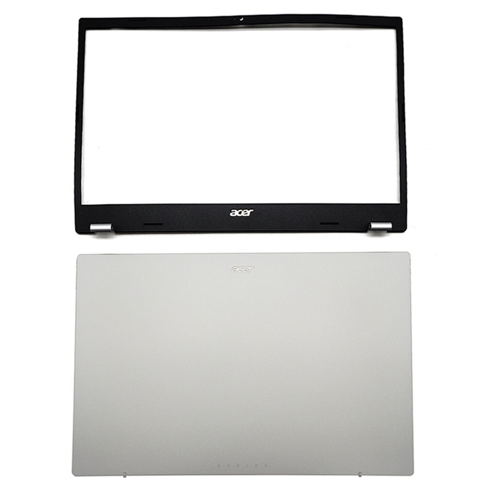 Silver Back Cover+ Bezel For Acer Aspire A315-24P 24PT A515-58M Top 60.KDEN2.002