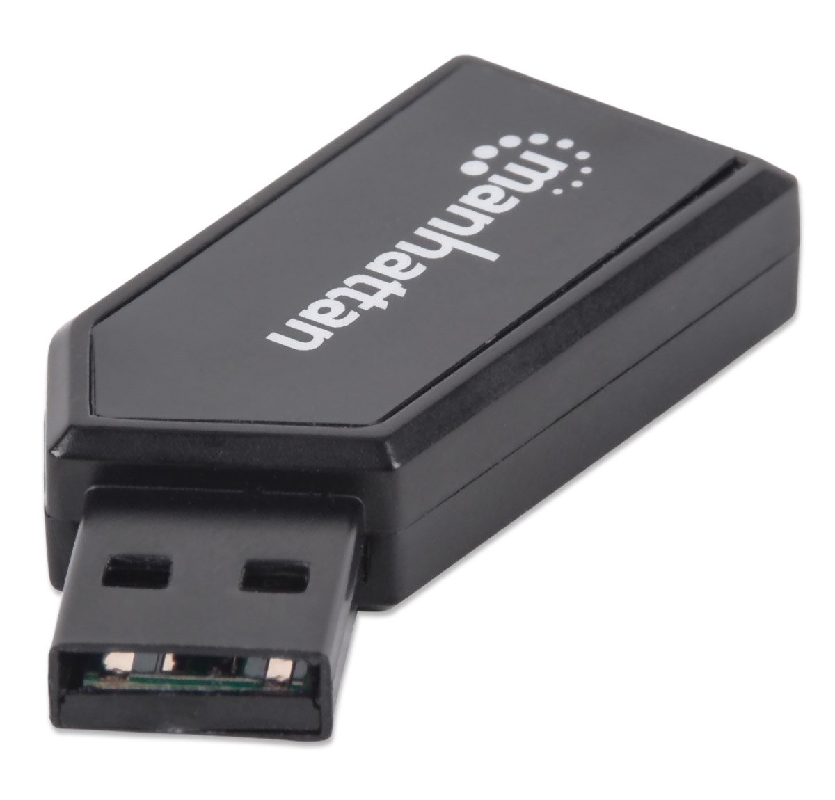 Manhattan Mini USB 2.0 Multi-Card Reader and Writer (101677) Clear 