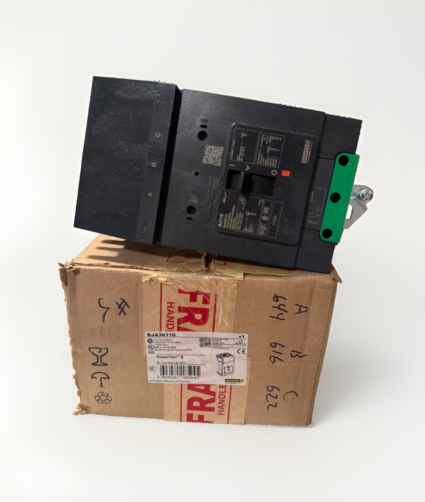 New Square D BJA36110 Circuit Breaker 110 Amp, 600V, 3 POLE  🇺🇸