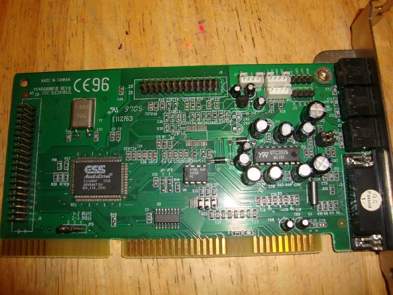 1853L btc / ess sound card 16 bit isa audiodrive ES1868F