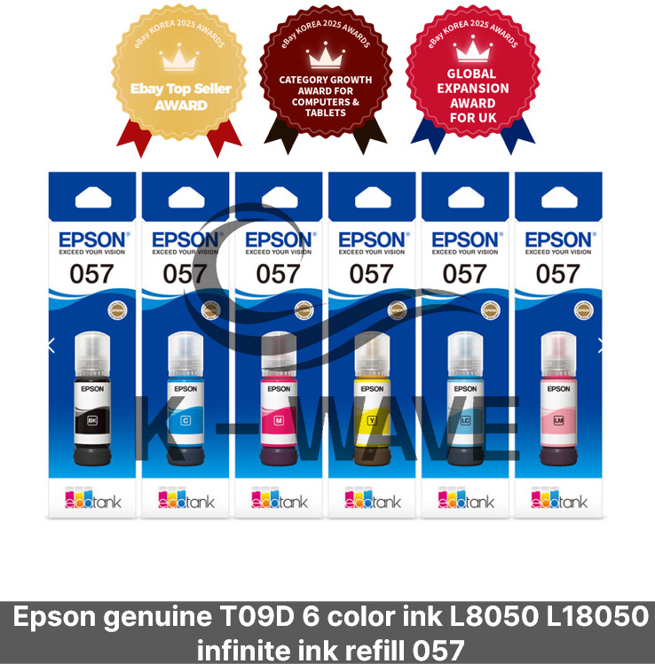Epson genuine T09D 6 color ink L8050 L18050 infinite ink refill 057