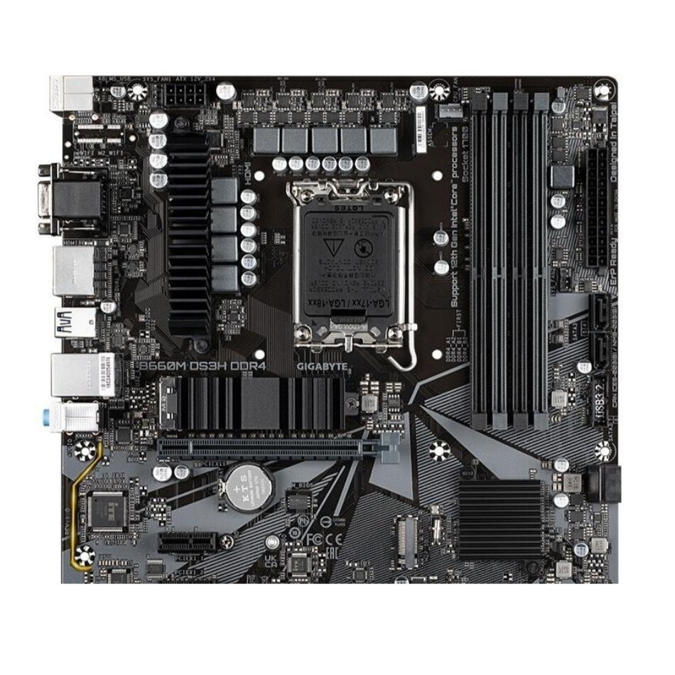 For Gigabyte B660M DS3H DDR4 Motherboard DDR4 B660 LGA1700 Micro ATX Test OK