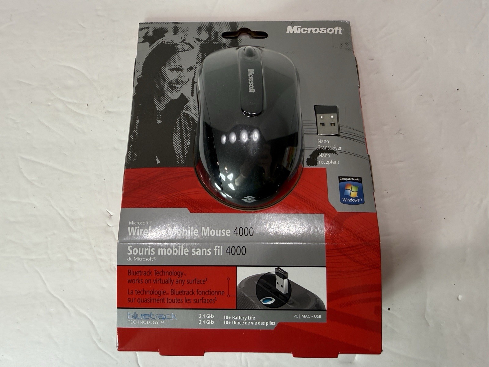 Microsoft Mobile 4000 Wireless BlueTrack Mouse - New