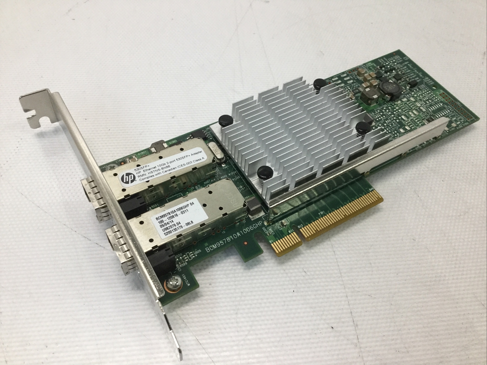 HP 530SFP+ Dual Port 10Gb SFP+  PCIe Ethernet Adapter Card 656244-001 652503-B21
