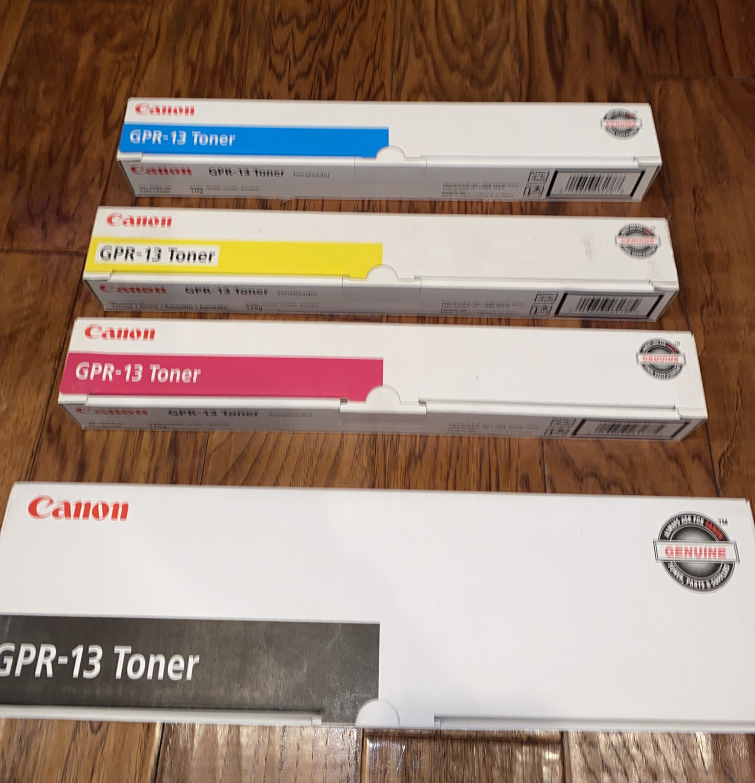 GPR-13 GENUINE CANNON Toner Cyan, Yellow, Magenta, Black GREAT PRICE BUNDLE PACK