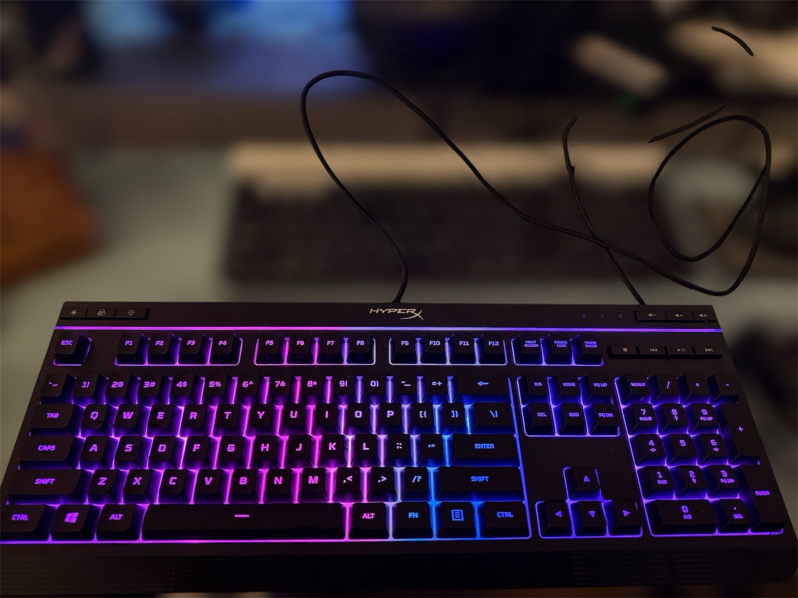 HyperX Alloy Core RGB Wired Gaming Keyboard Membrane USB Full Size Used