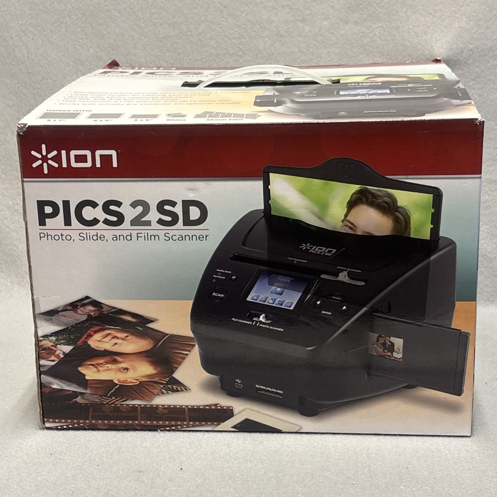 ION Audio Pics 2 SD Photo, Slide & Film Scanner