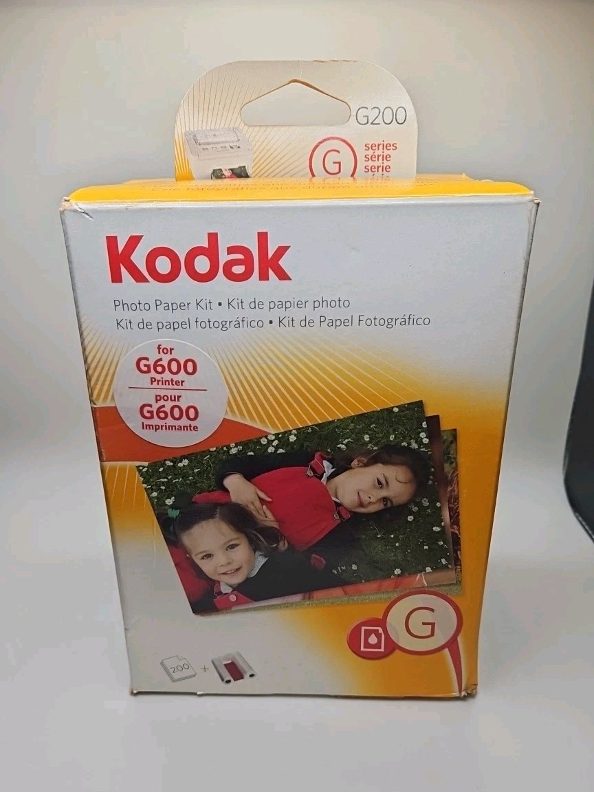 KODAK G200 Color Cartridge Photo Paper Kit G Series Docks  200 Sheets NEW SEALED