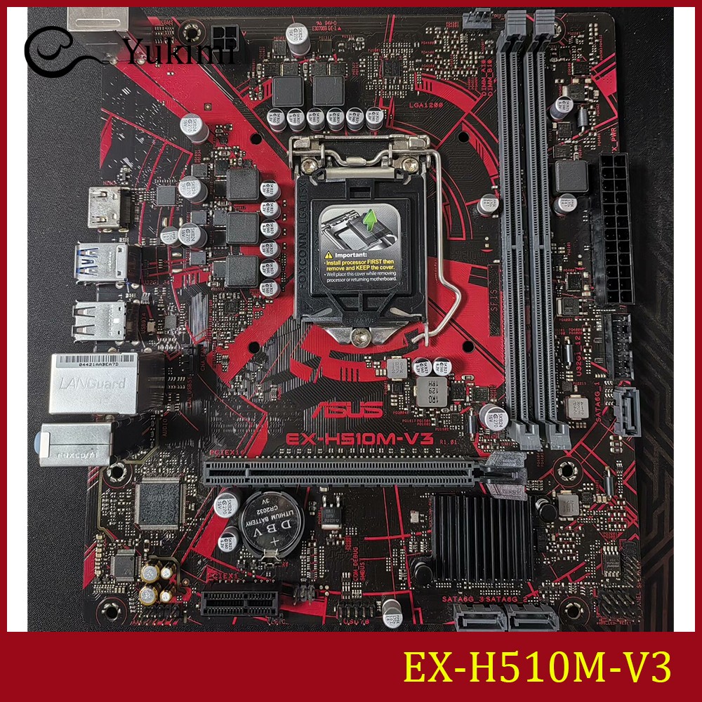 FOR ASUS EX-H510M-V3 DDR4*2 LGA1200 64GB HDMI microATX Ｍotherboard Test OK