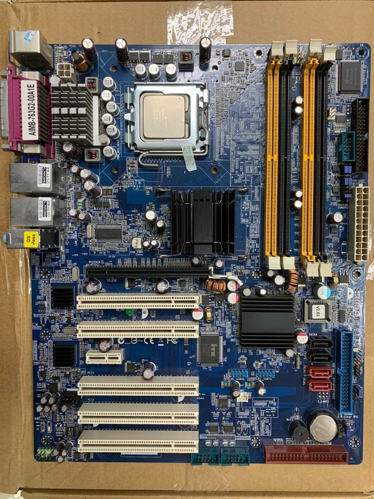 1PC Used Advantech AIMB-763G2-00A1E Motherboard # W7632 WX