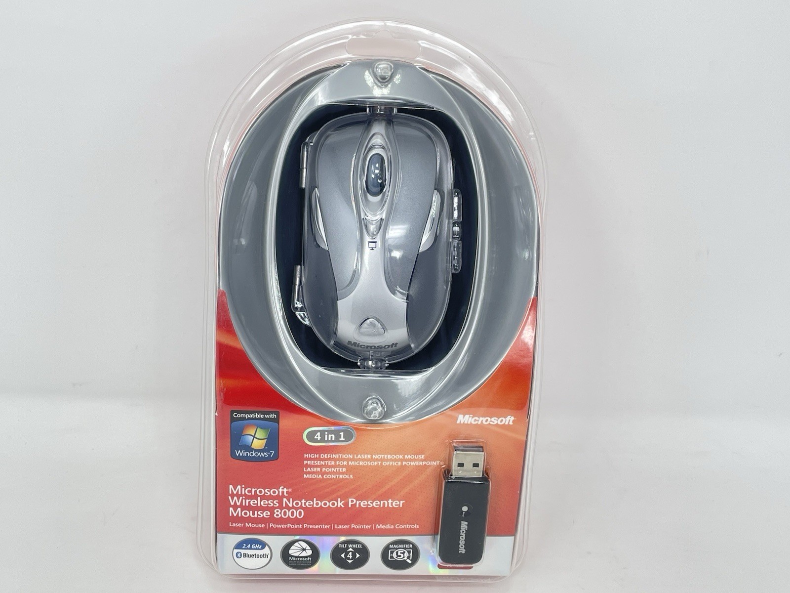 Microsoft Wireless Notebook Presenter8000 Laser Mouse 1065,1063 Discontinued NEW