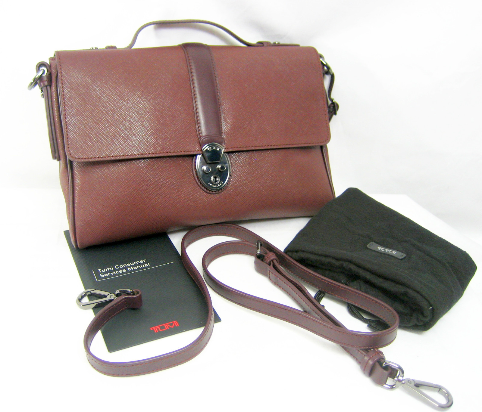 TUMI トゥミ 73110 Villa Andria Compact CrossBody Hand Shoulder iPad Bag Tag Women