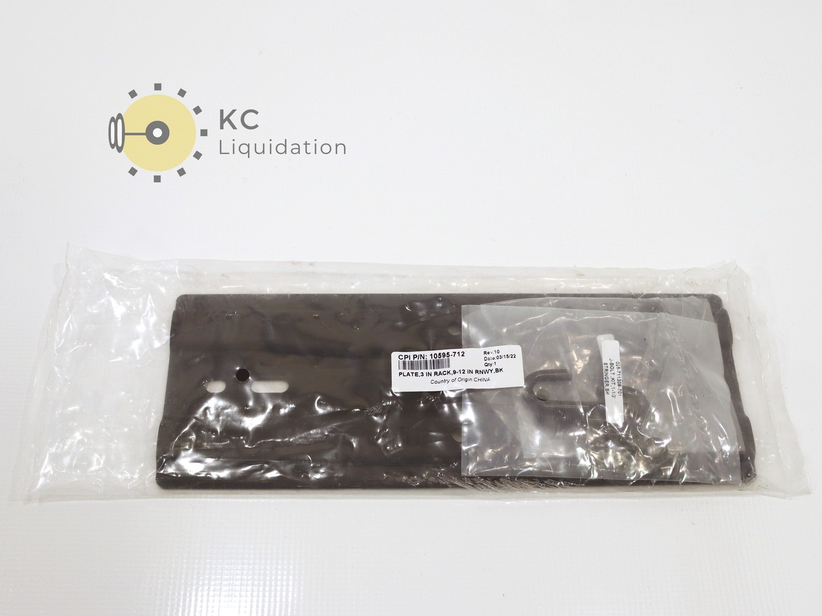 CPI Rack-To-Runway Mounting Plate 3" RACK 9-12" RNWY 10595-712 (Black)