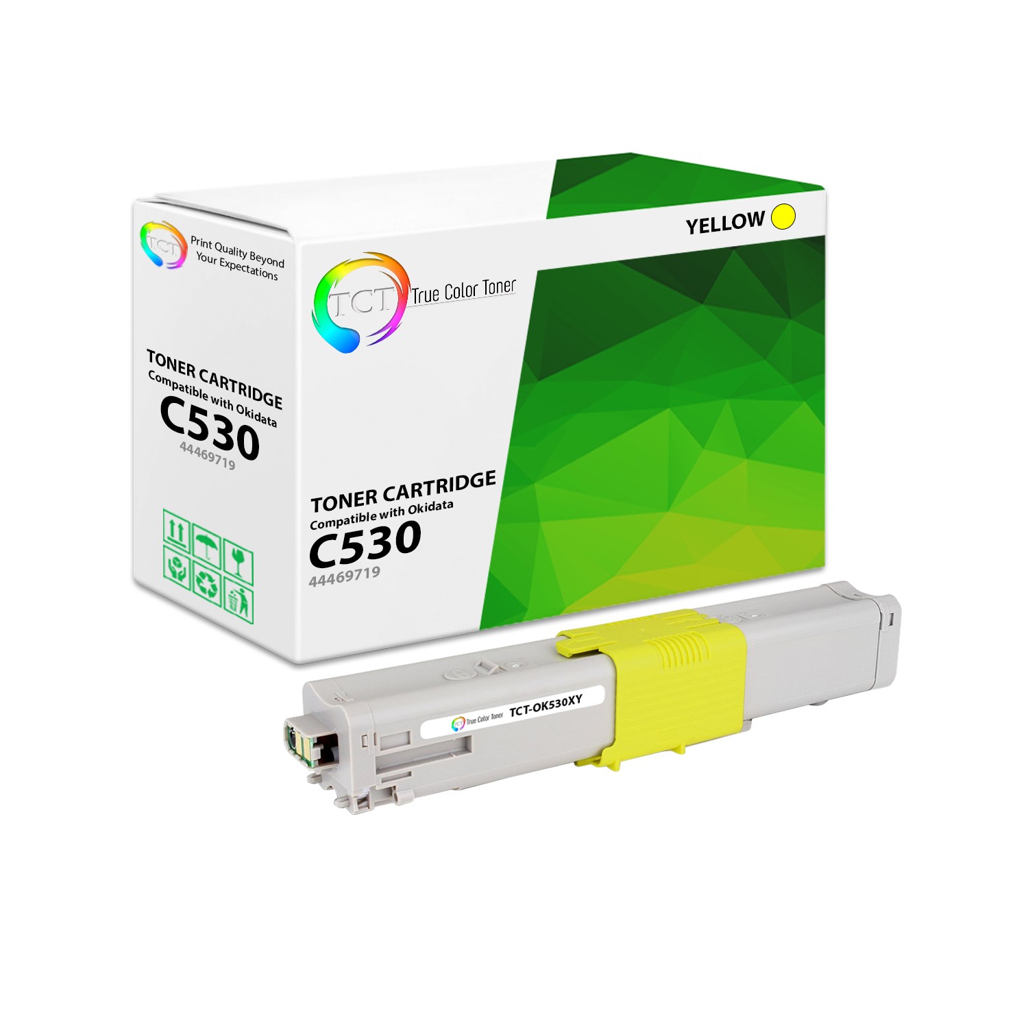 TCT Yellow Oki 44469719 Toner Cartridge For Okidata C530 MC561 MC361