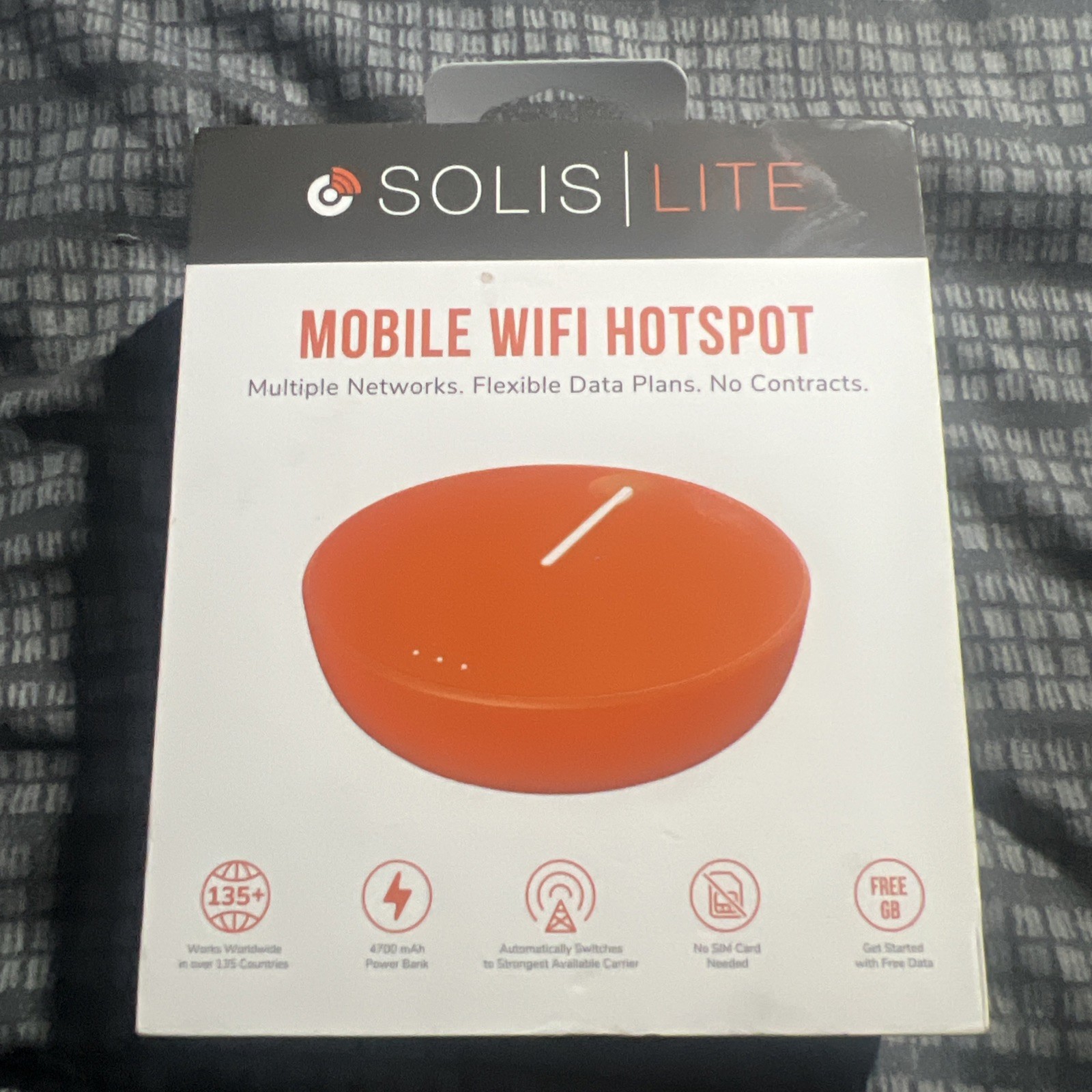NEW SIMO SOLIS LITE 4G LTE WIFI MOBILE HOTSPOT W 4700 mAh POWER BANK
