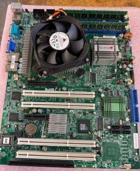 SuperMicro PDSME+ Rev 1.01 LGA 775 Server Motherboard 2.4GHz CPU  2GB RAM