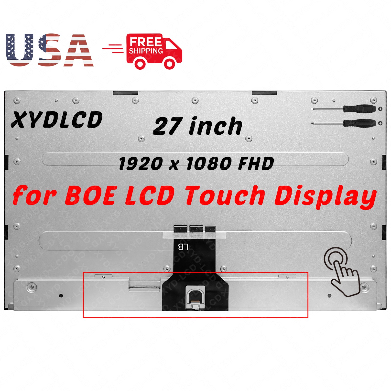 for Dell Inspiron 27 7710 All-in-One W28C W28C001 LCD Touch Screen Replacement