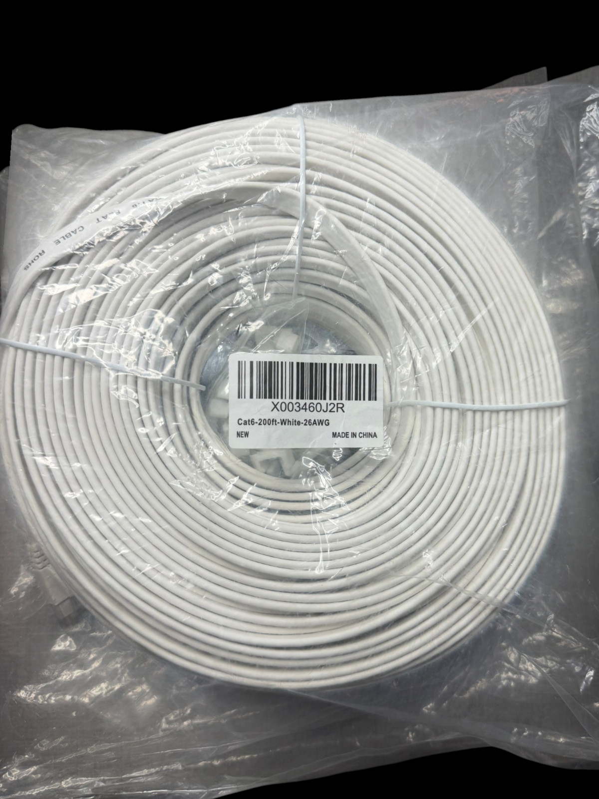 Jadaol Cat6/Cat6A Ethernet Cable 200FT Flat with Clips 10Gbps Network
