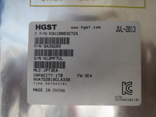 HITACHI HUA722010CLA330 HGST HITACHI ULTRASTAR A7K2000 1TB 7200RPM SATA 3GBPS 32