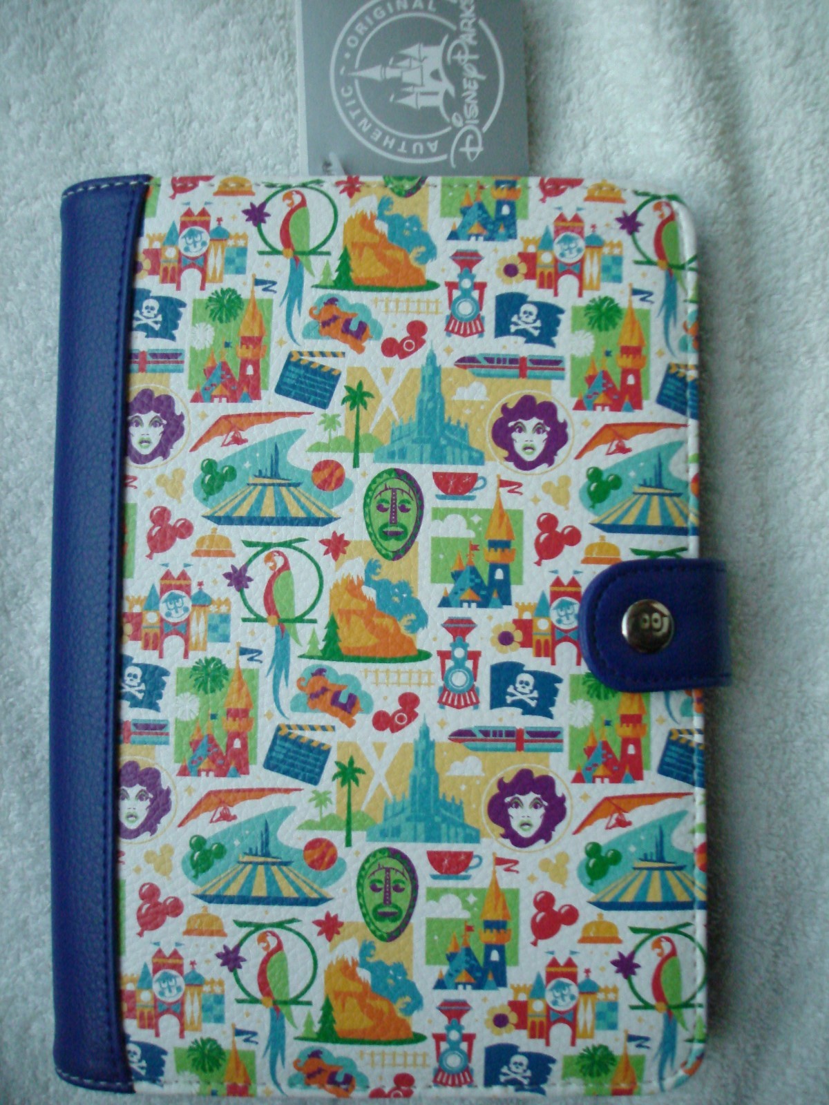Disney Theme Parks Icons Electronic Reader Case Tablet iPad(Up to 8.25"x5.5")$30