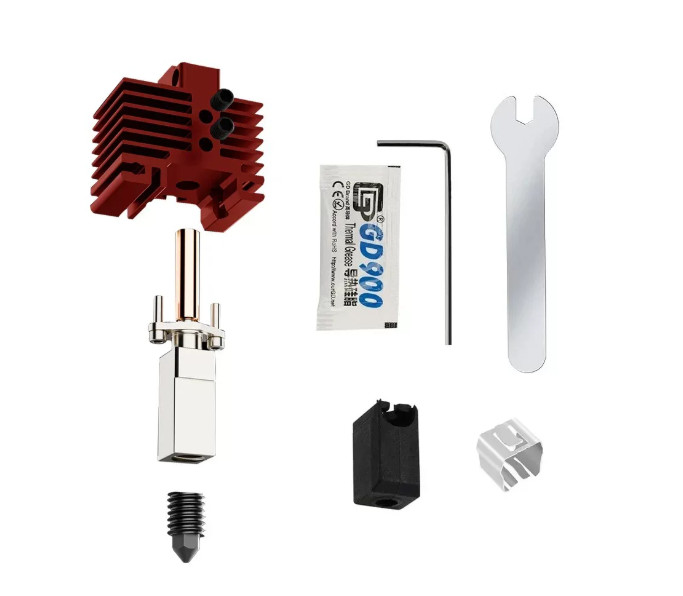 V2.0 Upgraded Hotend Hardened Steel Nozzle Kit For Bambu Lab X1 P1P P1S