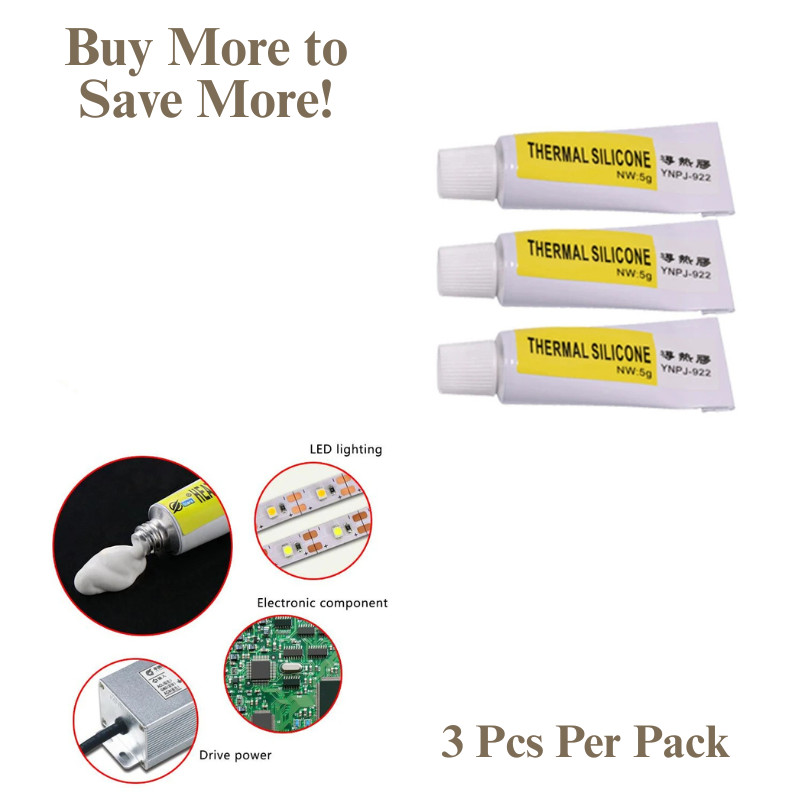 Thermal Conductive Glue Heatsink Plaster Adhesive Paste 3Pcs 5g GPU LED IC RAM