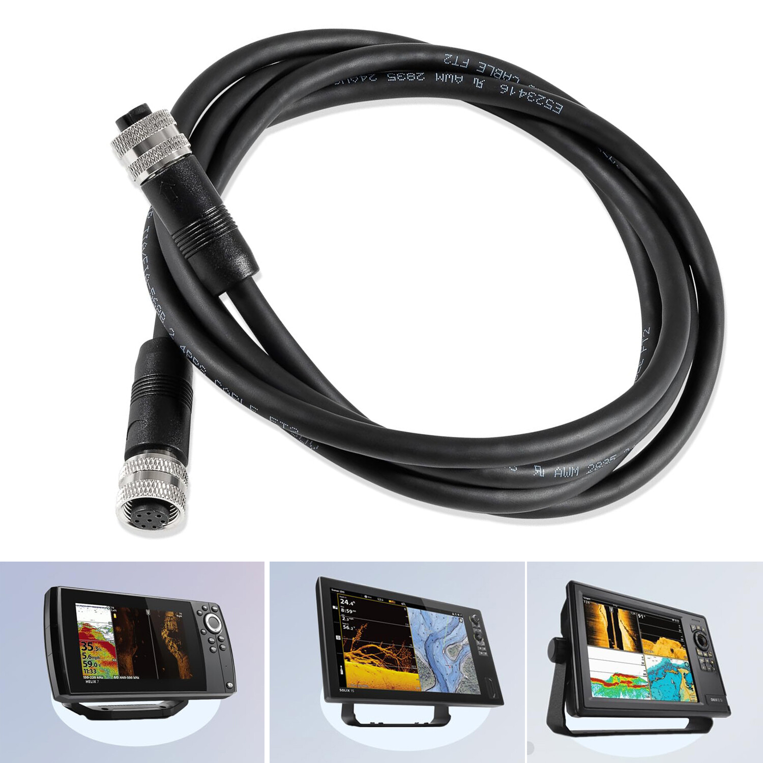 720073-6 5ft Boat Ethernet Cable AS EC 5E Ethernet Cord for Humminbird,Helix G2N