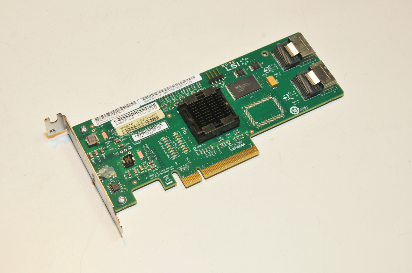 Sun / LSI SAS3081E-S SATA/SAS 3Gb/s LP PCI RAID Controller Card 371-3255-03