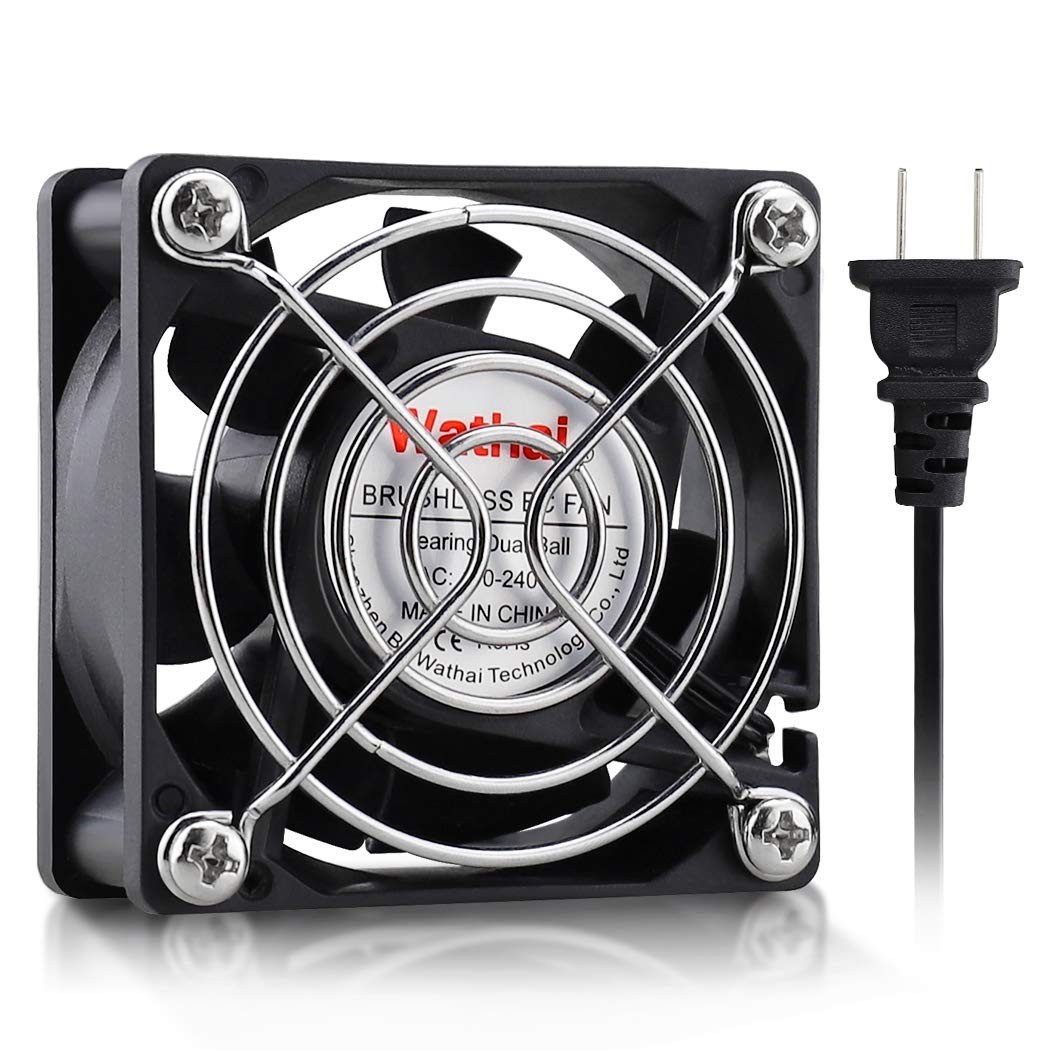 60mm x 25mm Dual Ball Brushless Cooling Fan 110V 120V for EC AC Axial Use