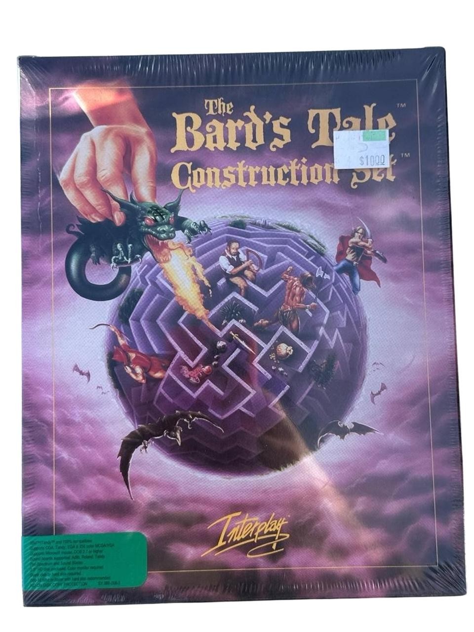 The Bard's Tale Construction Set Sealed Vintage 3.5 Diskette MS-DOS IBM
