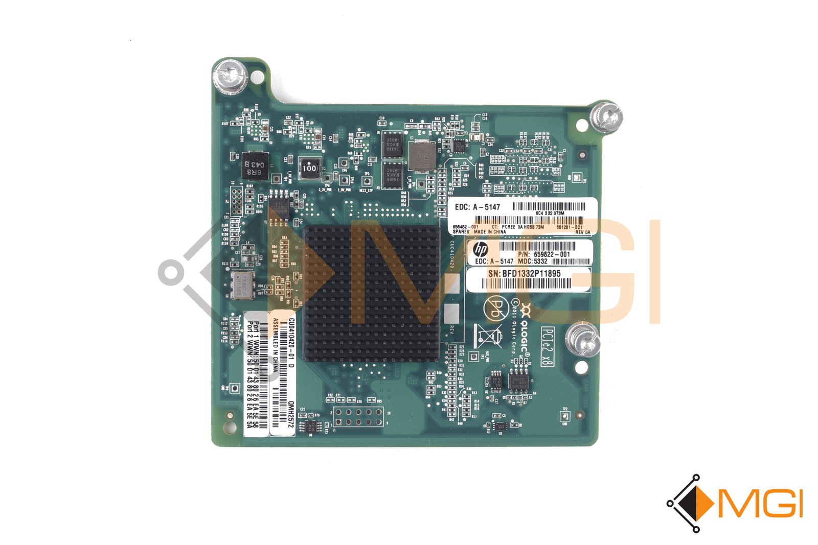 HP QMH2572 8GB FIBRE CHANNEL HOST BUS ADAPTER 659822-001 656452-001 651281-B21