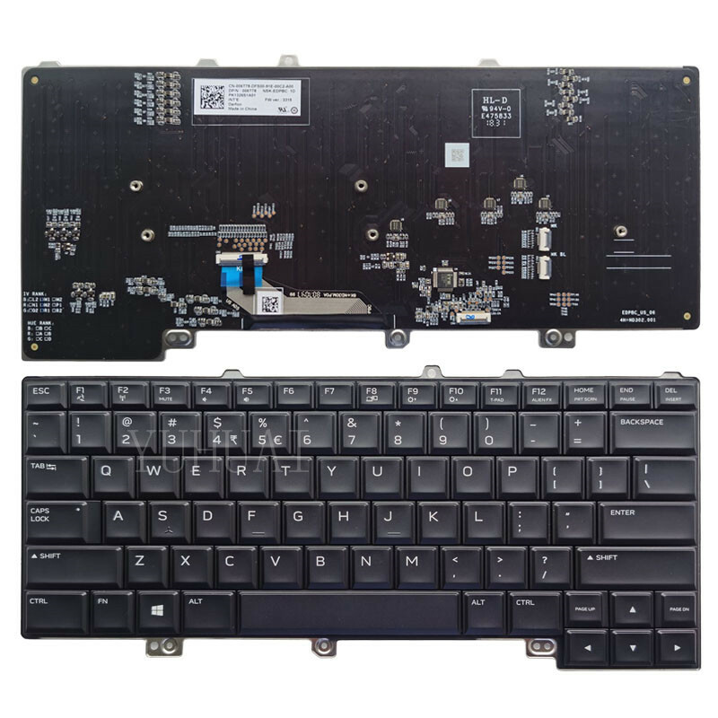 Genuine FOR Dell Alienware 15 R4 RGB Laptop US Backlit Keyboard DG2JY 0DG2JY