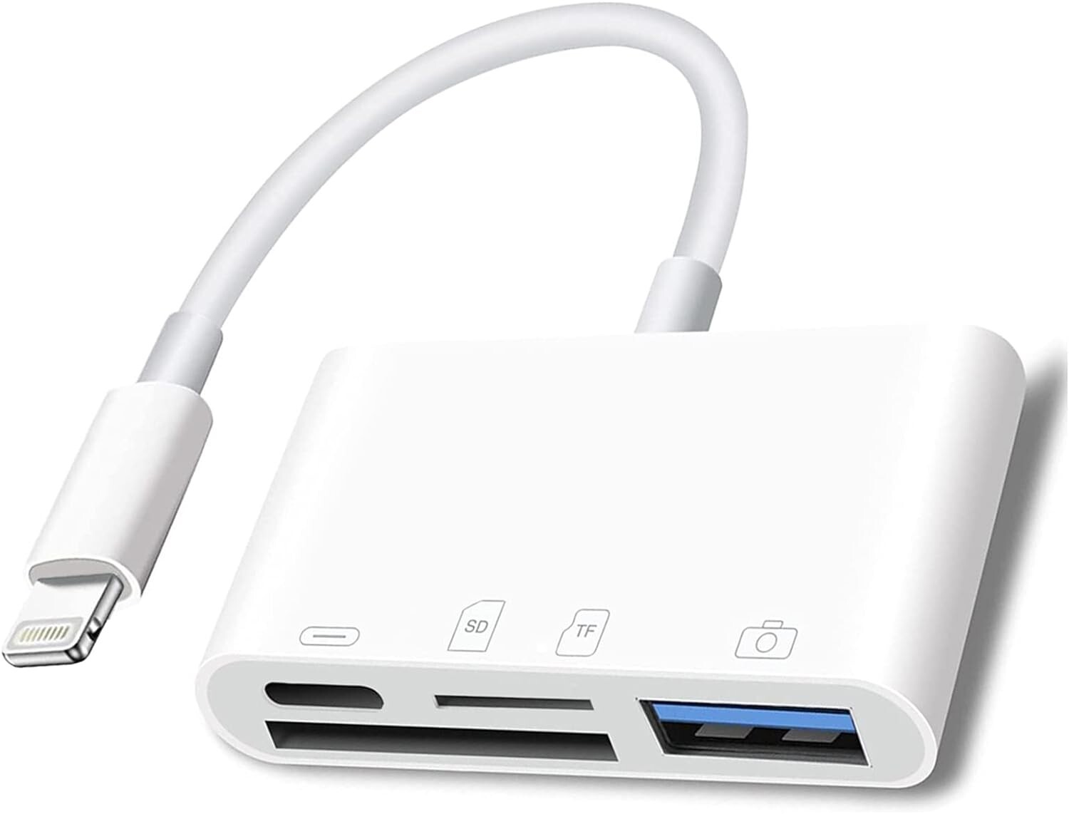 Adaptador De Lector De Tarjeta De Memoria Para Computadora Iphone Ipad Macbook