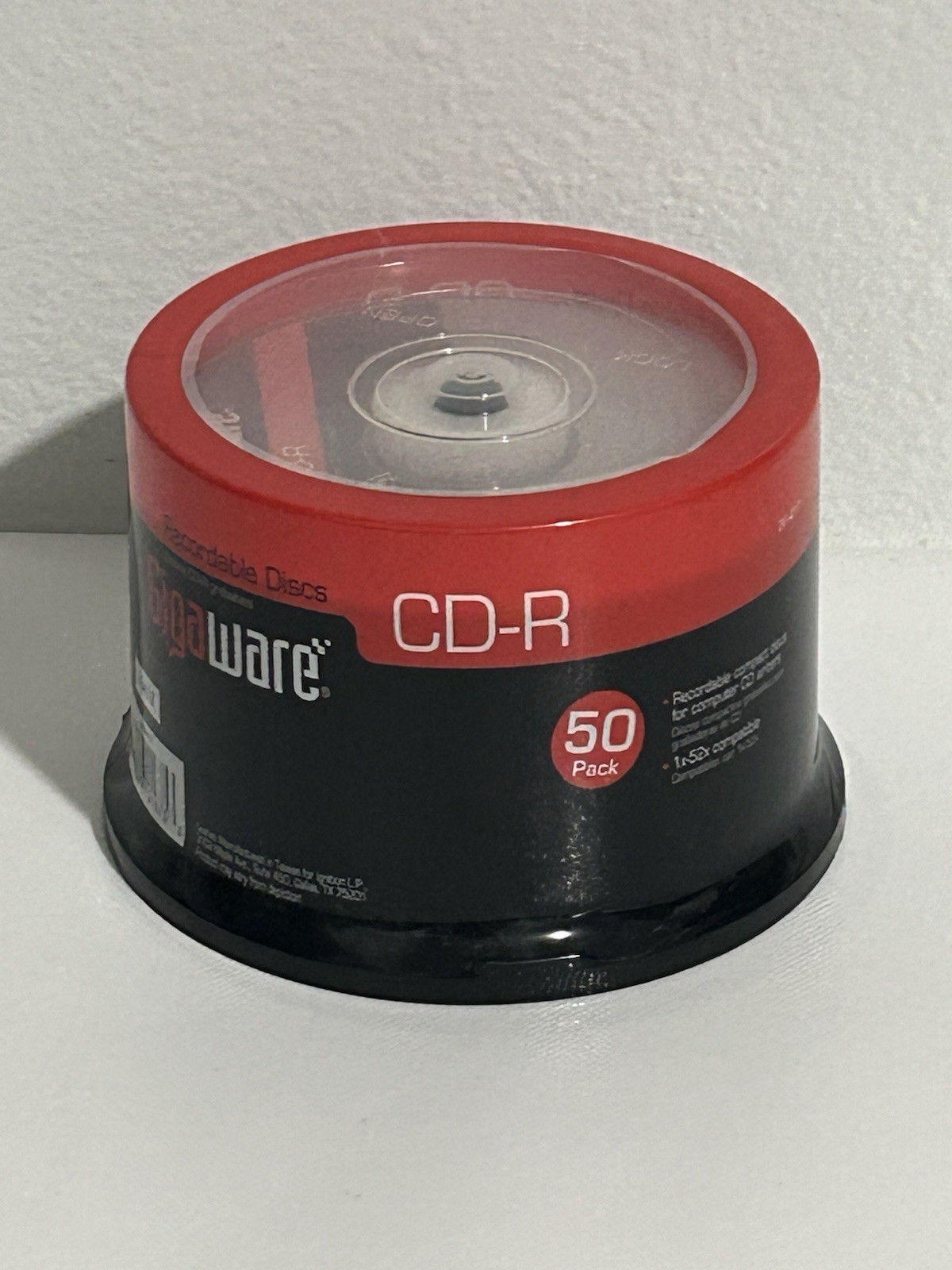 Gigaware 50 Pack CD-R Recordable Discs 700MB 80 Minutes Sealed 52X Write Speed
