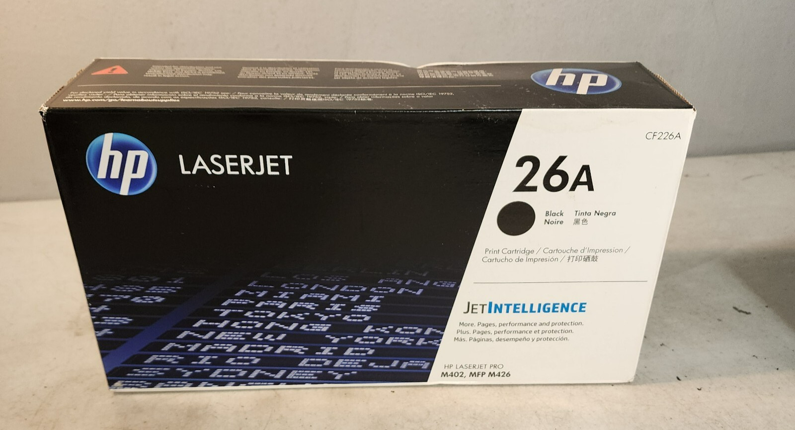 HP 26A CF226A Black Toner Cartridge Genuine New Sealed Open Box 